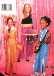 3183  EZ KNIT CROP TOPS,  PANTS ROCK STAR COSTUME PATTERN 4-14